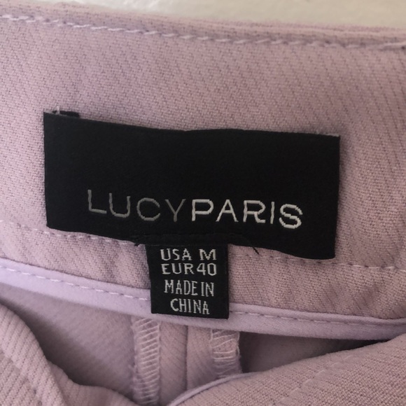 Lucy Paris Lavender Wide Leg Pants - Picture 4 of 5